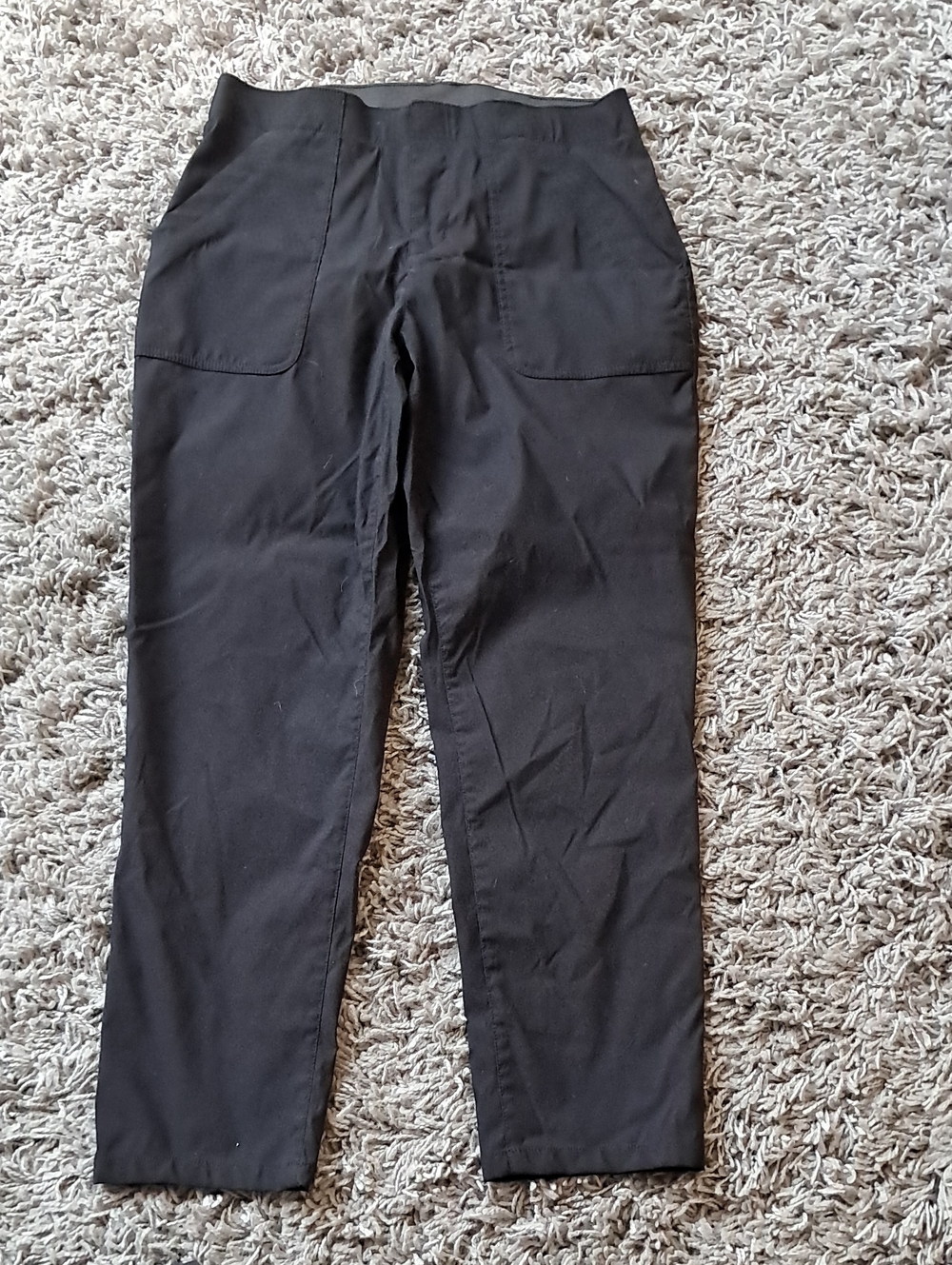 Eddie Bauer Black Cropped Pull-On Ankle Pants